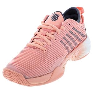 Women`s Hypercourt Supreme Tennis Shoes Peach Amber and White