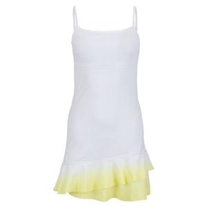 Women`s Pearl Tennis Dress White and Zest Ombre