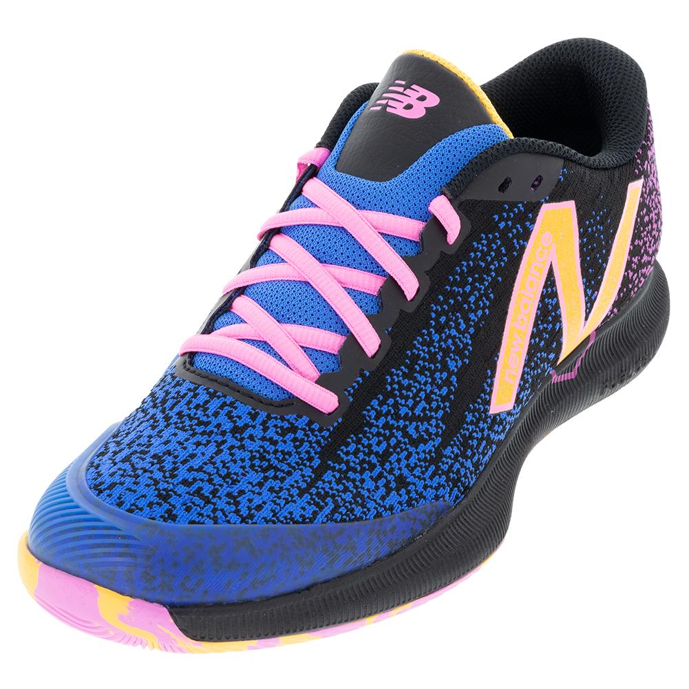 New Balance Men`s FuelCell 996v4.5 D Width Tennis Shoes Black and Vibrant  Apricot