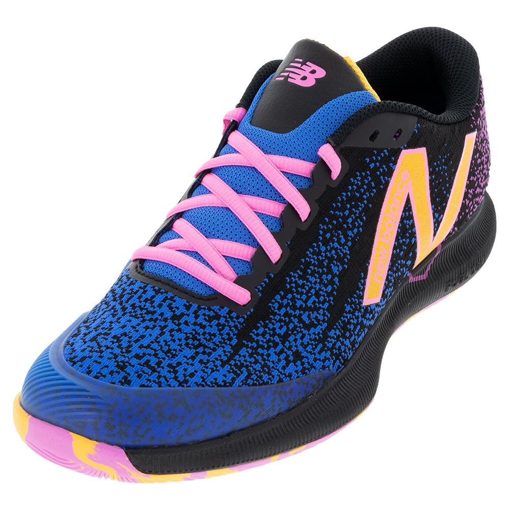 New Balance Men`s FuelCell 996v4.5 2E Width Tennis Shoes Black and Vibrant  Apricot