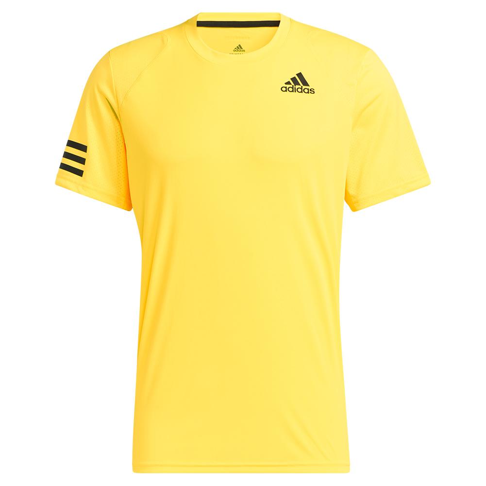Adidas Men`s Club 3-Stripe Tennis Top Beam Yellow