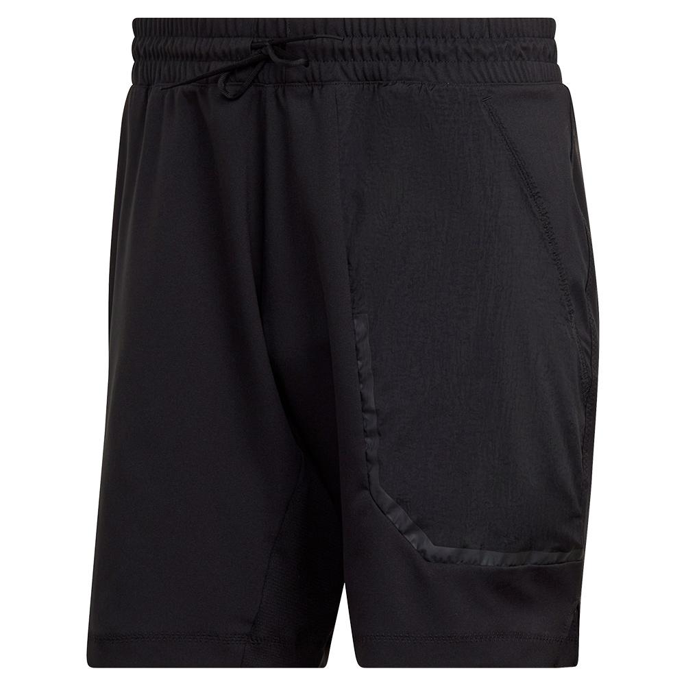 Adidas Men`s US Series 7 Inch 2 in 1 Tennis Short Black