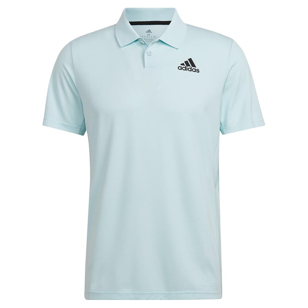 Adidas Men`s Club Pique Tennis Polo Almost Blue