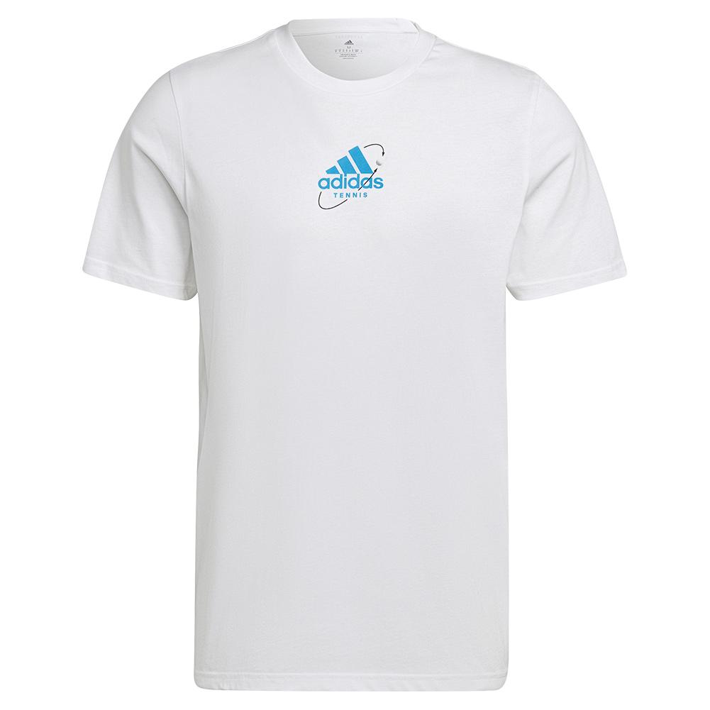 Adidas Men`s Thiem Graphic Tennis T-Shirt White