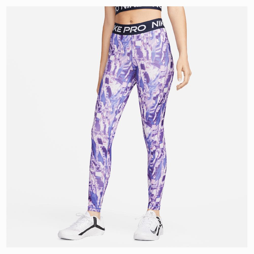 Nike Women`s Dri-FIT Mid-Rise Tight All Over Print