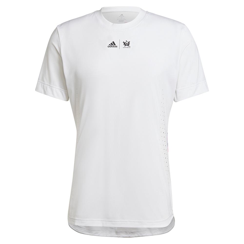 Adidas Unisex New York Printed Tennis Top in White