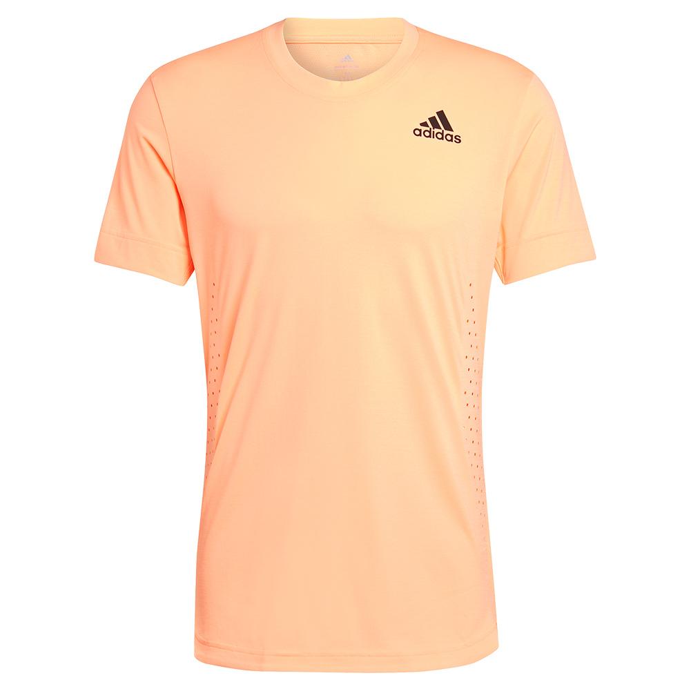 adidas Men`s New York Freelift Tennis Top Beam Orange
