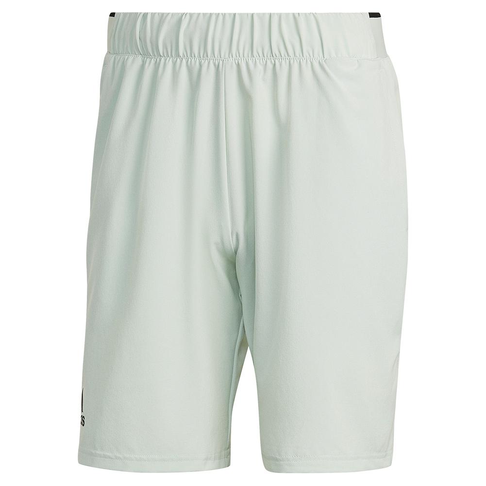 Adidas Men`s Club Stretch Woven 7 Inch Tennis Short Linen Green