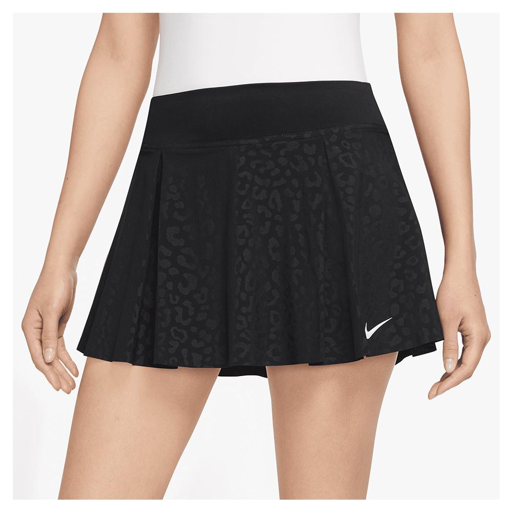 Nike Women`s Advantage Club Dri-FIT Tennis Skort Black and White