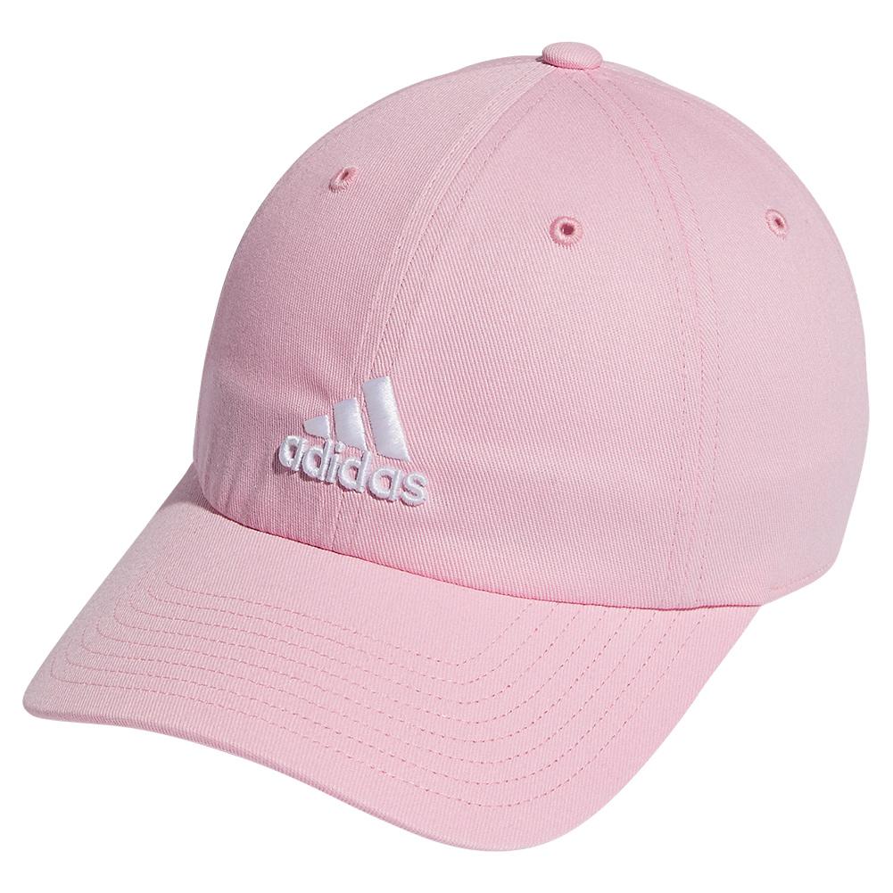 Adidas Youth Saturday Tennis Hat in True Pink and White
