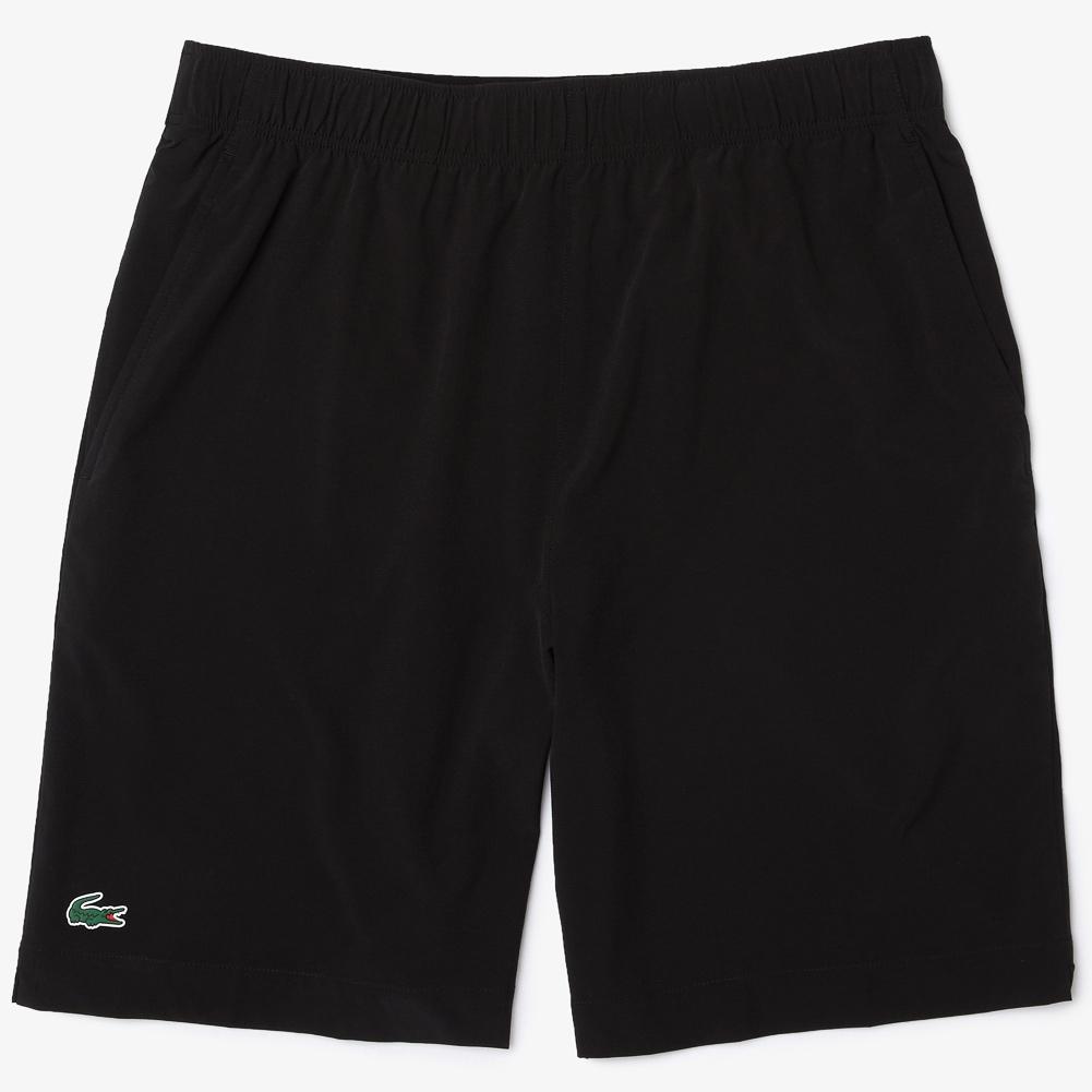 Lacoste Men`s Core Performance Solid Tennis Short Black and White