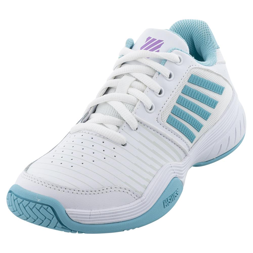 naar voren gebracht kruis analyseren K-Swiss Women`s Court Express Tennis Shoes White and Angel Blue