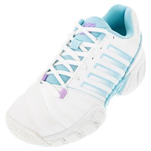 Juniors` Bigshot Light 4 Tennis Shoes Brilliant White and Angel Blue