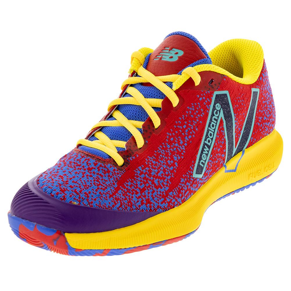 New Balance Men`s FuelCell 996v4.5 2E Width Tennis Shoes Energy Red and  Bright Lapis