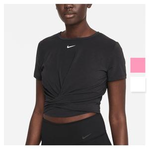 Women`s Dri-FIT One Luxe Twist Standard Fit Short-Sleeve Top