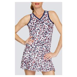 Women`s Tahani Pleated Tennis Dress Painted Leopard