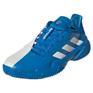 adidas Men`s Barricade Tennis Shoes Blue Rush and Footwear White