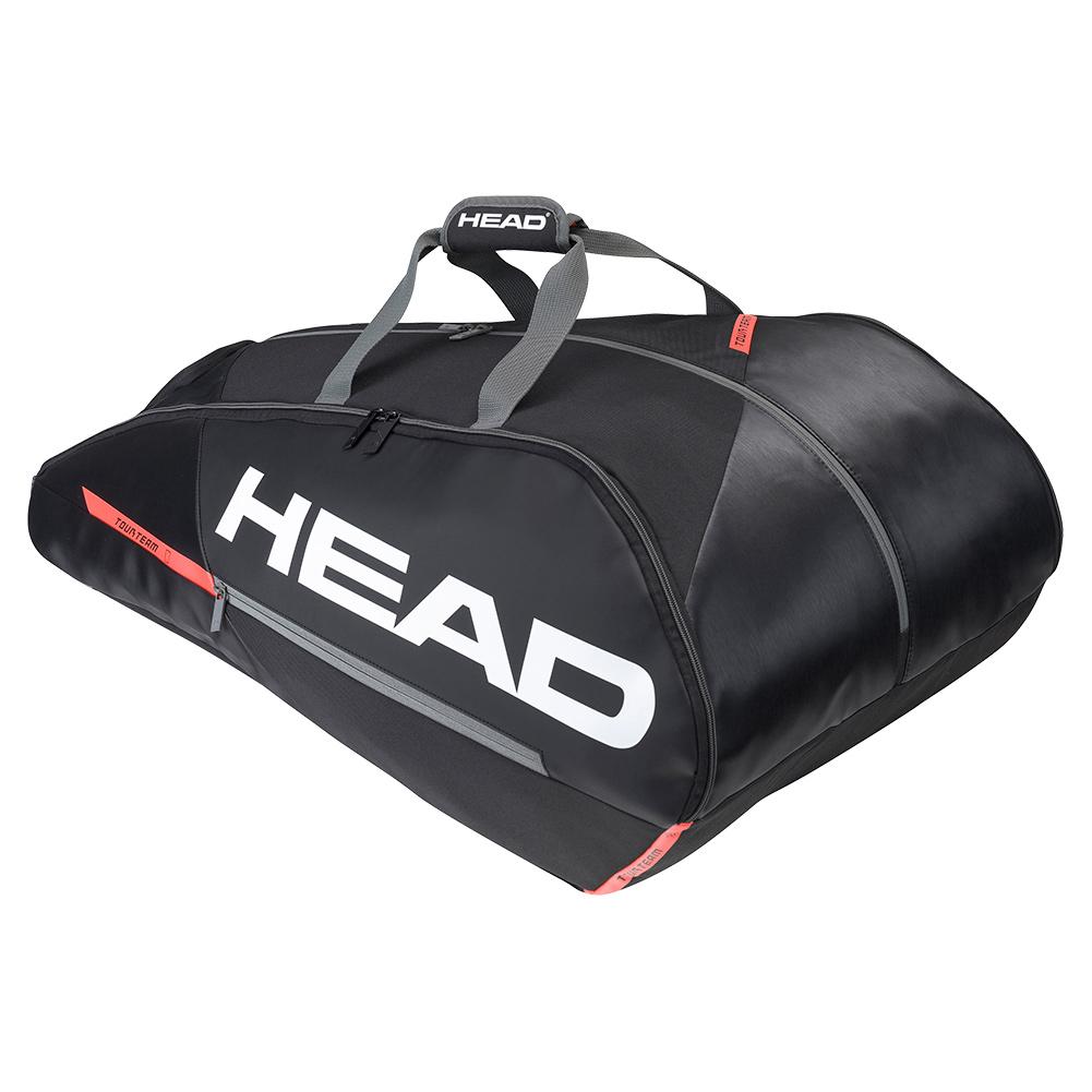 HEAD Tour Team 12R Tennis Bag Black and Orange