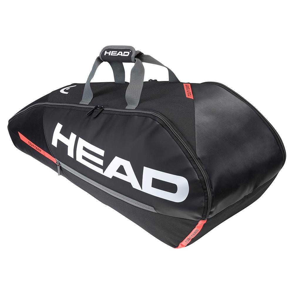 HEAD Tour Team 6R Tennis Bag Black and Orange