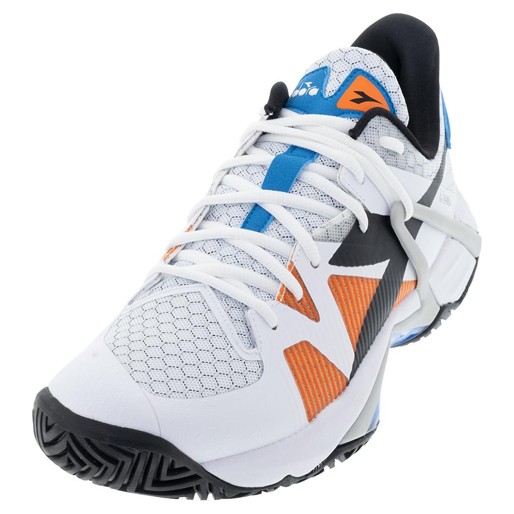 Diadora Men`s B.Icon AG Tennis Shoes White and Black