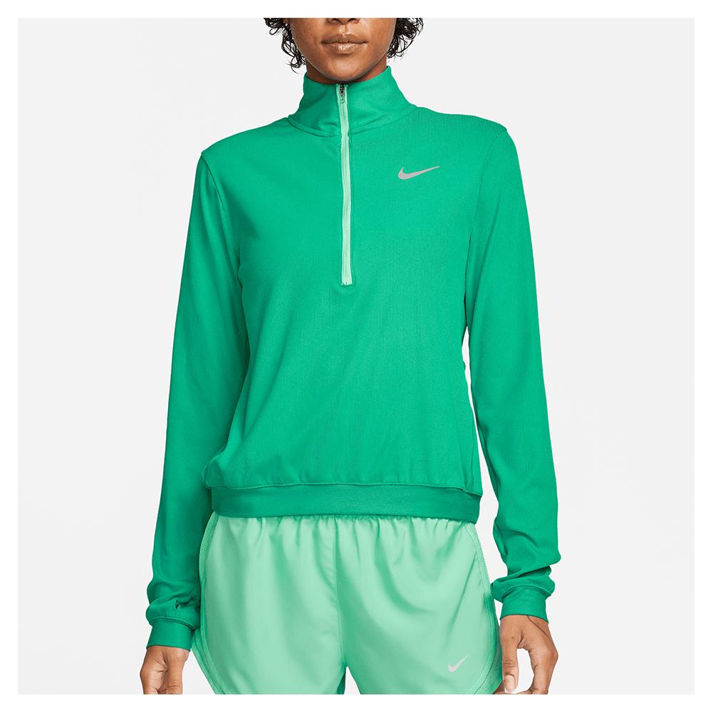 Nike Women`s Dri-FIT Element Running Mid Layer Neptune Green and Reflective  Silver