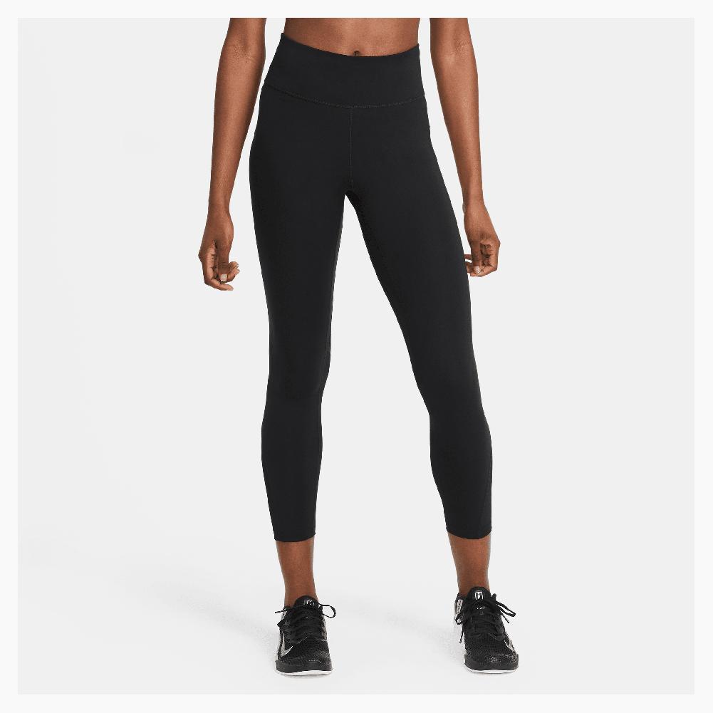 Nike Women`s One Mid-Rise 7/8 Mesh-Paneled Leggings