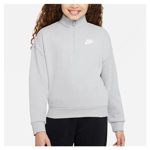 Girls` Sportswear Club Fleece 1/2-Zip Top