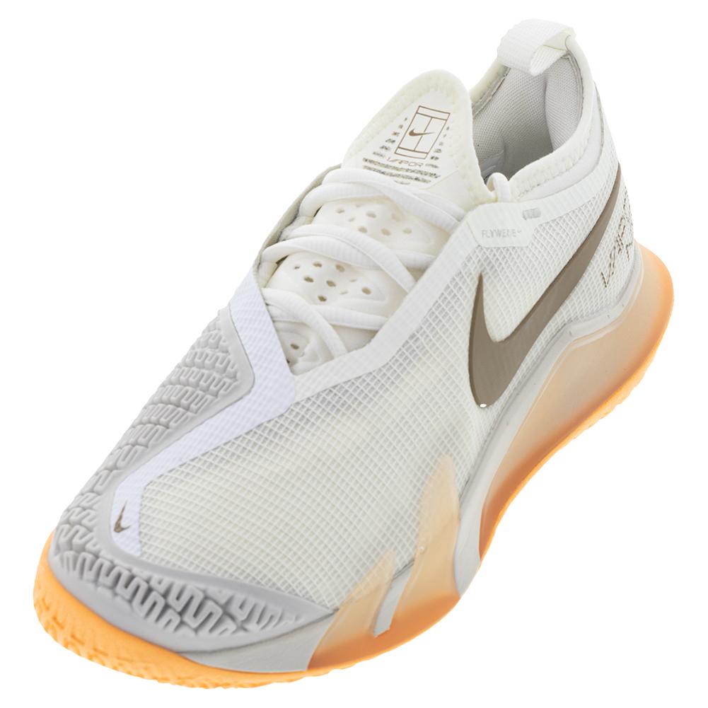 NikeCourt Women`s React Vapor NXT Tennis Shoes Sail and Dk Driftwood