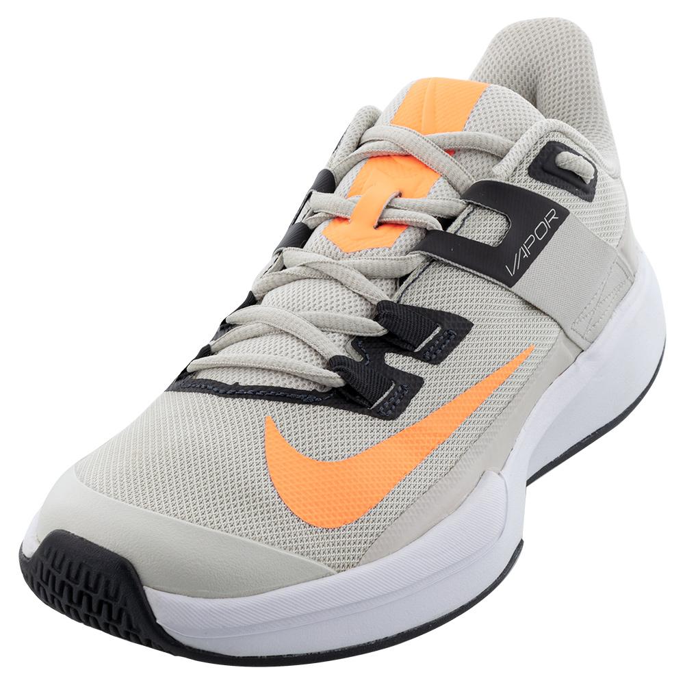 NikeCourt Men`s Vapor Lite Tennis Shoes Light Bone and Peach Cream