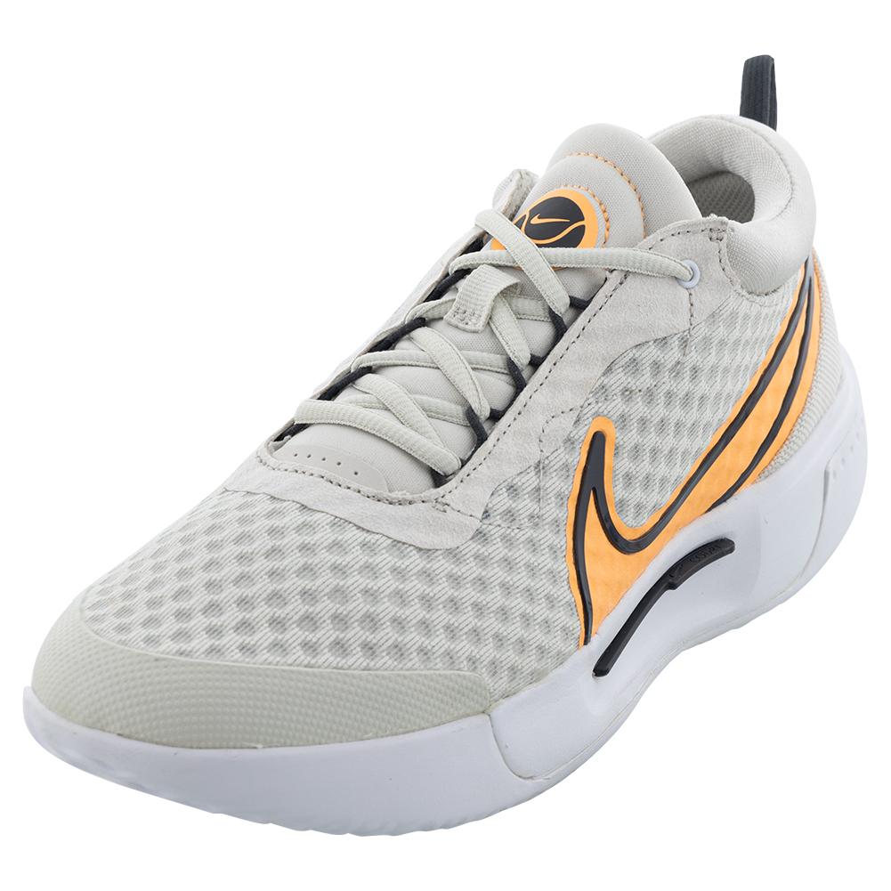 NikeCourt Men`s Zoom Pro Tennis Shoes Light Bone and Peach Cream
