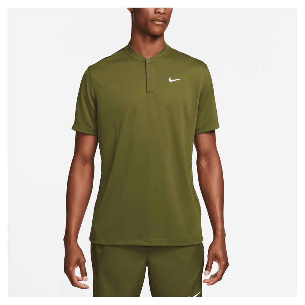 Nike Men`s Court Dri-FIT Blade Solid Tennis Polo