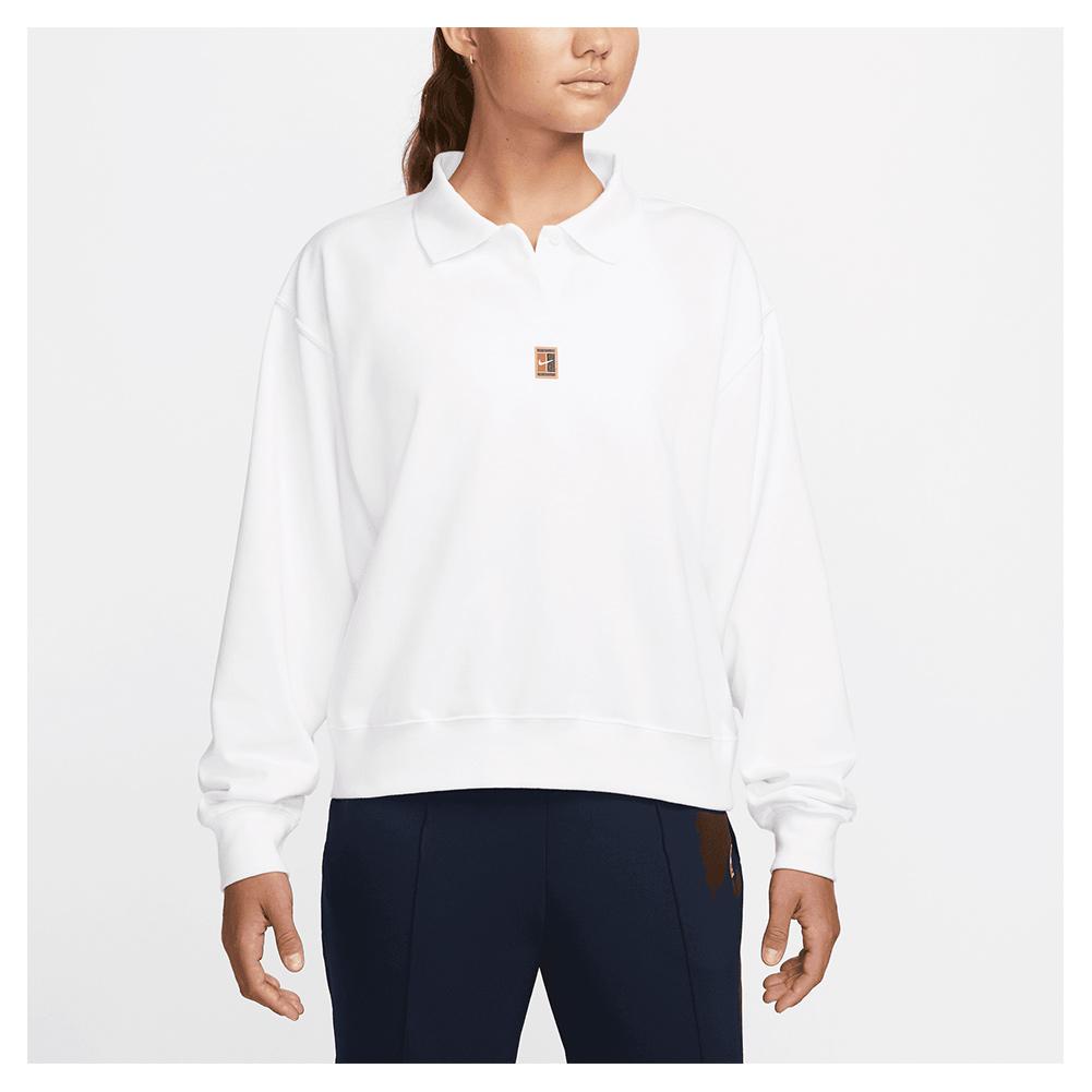 Nike Women`s Court Dri-FIT Heritage Long Sleeve Tennis Polo