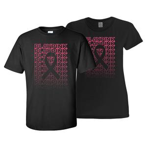 Play Pink Tennis Tee Black