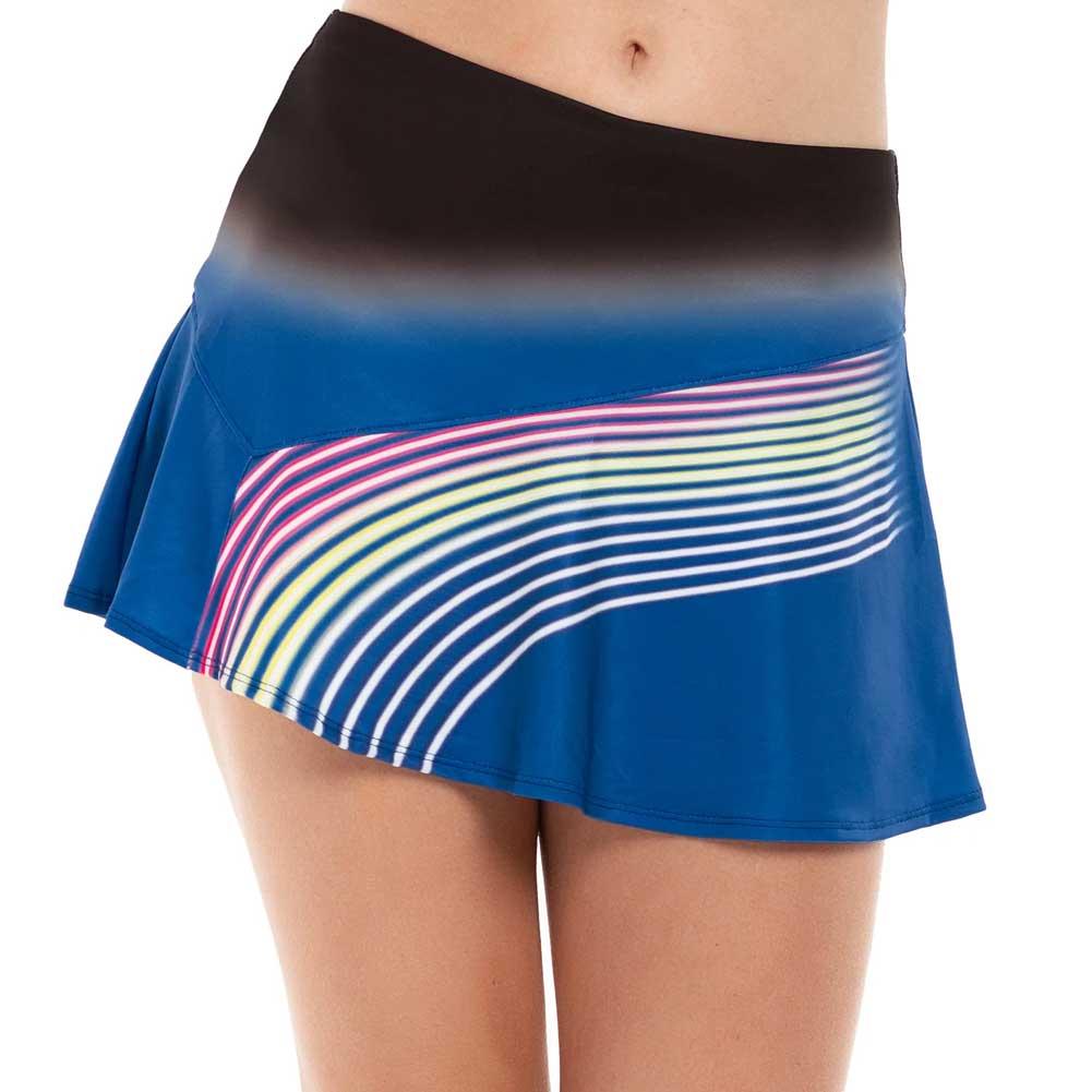 Lucky in Love Women`s Neon Lights Tennis Skort Black