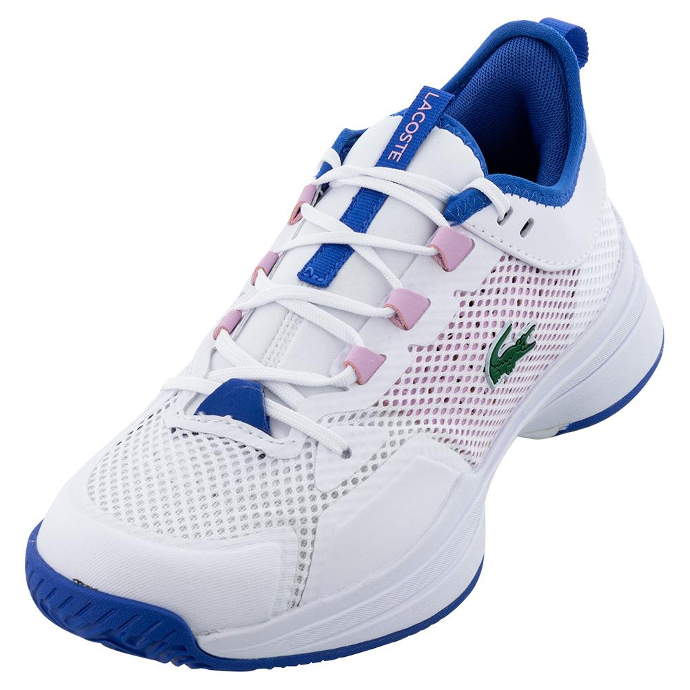 Lacoste Women`s AG-LT Tennis Shoes White and Light Pink