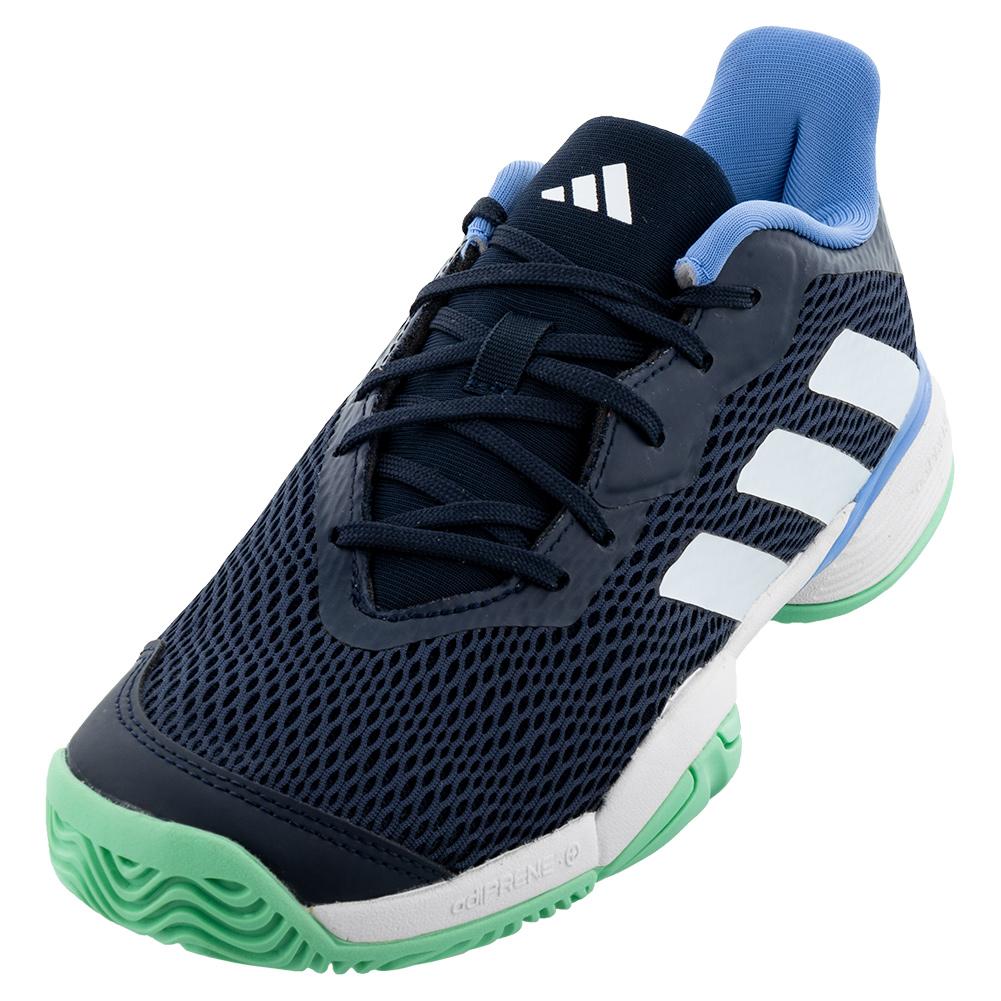 adidas Juniors` Barricade Tennis Shoes Legend Ink and Footwear White