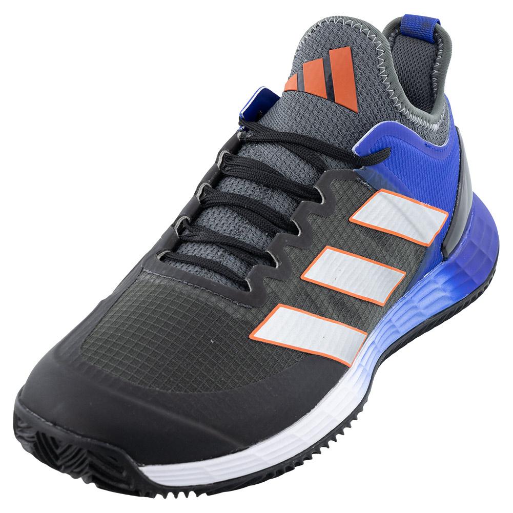 adidas Men`s adizero Ubersonic 4 Clay Tennis Shoes Grey Six and Silver  Metallic