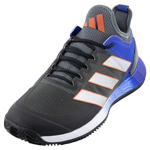 adidas Men`s adizero Ubersonic 4 Clay Tennis Shoes Grey Six and Silver  Metallic
