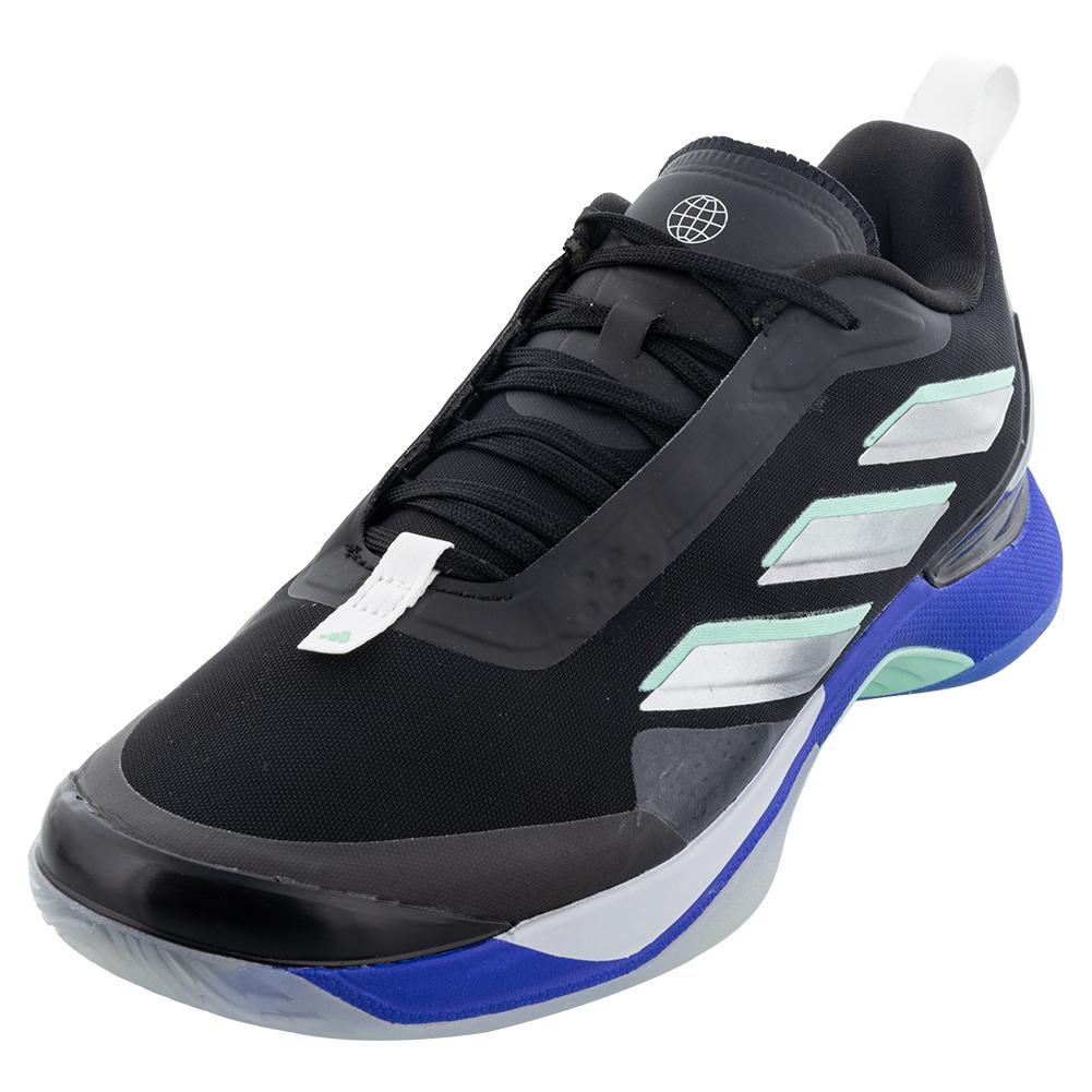 Adidas Avacourt Shoes - Women's - Core Black / Lucid Blue - 8.5