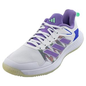 adidas Women`s Defiant Speed Tennis Shoes Footwear White and Violet Fusion