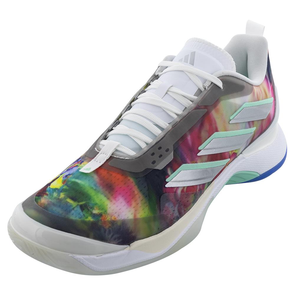 adidas Women`s Avacourt Tennis Shoes Footwear White and Pulse Mint