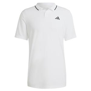 Men`s Club Pique Tennis Polo White