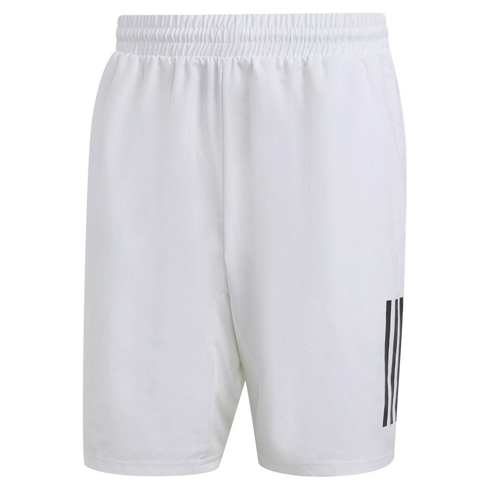 Adidas Men`s Club 3-Stripe 7 Inch Tennis Shorts White