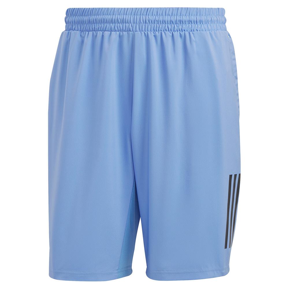 Adidas Men`s Club 3-Stripe 9 Inch Tennis Shorts Blue Fusion