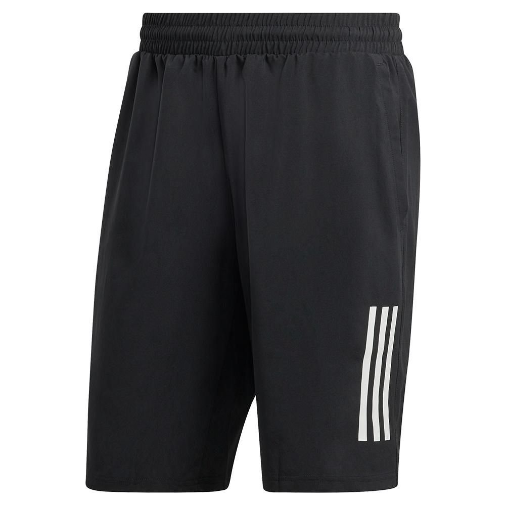 Adidas Men`s Club 3-Stripe 9 Inch Tennis Shorts Black