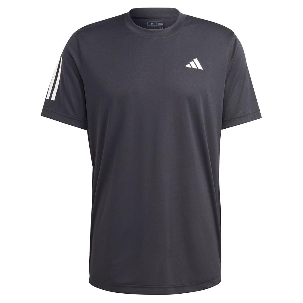 adidas Men`s Club 3-Stripe Tennis Top Black