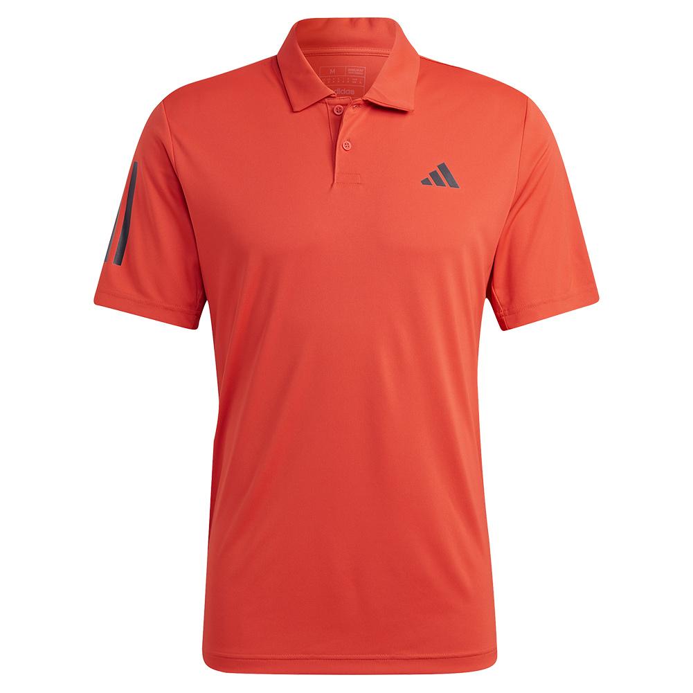 Adidas Men`s Club 3-Stripe Tennis Polo Preloved Red
