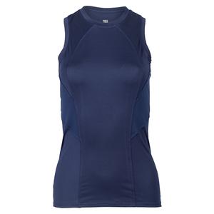 Women`s Sarita Racerback Tennis Tank Navy Blue