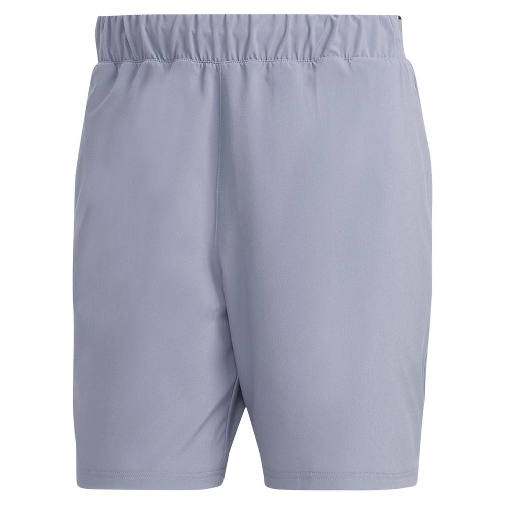 adidas Men`s Club Stretch Woven 7 Inch Tennis Shorts Silver Violet