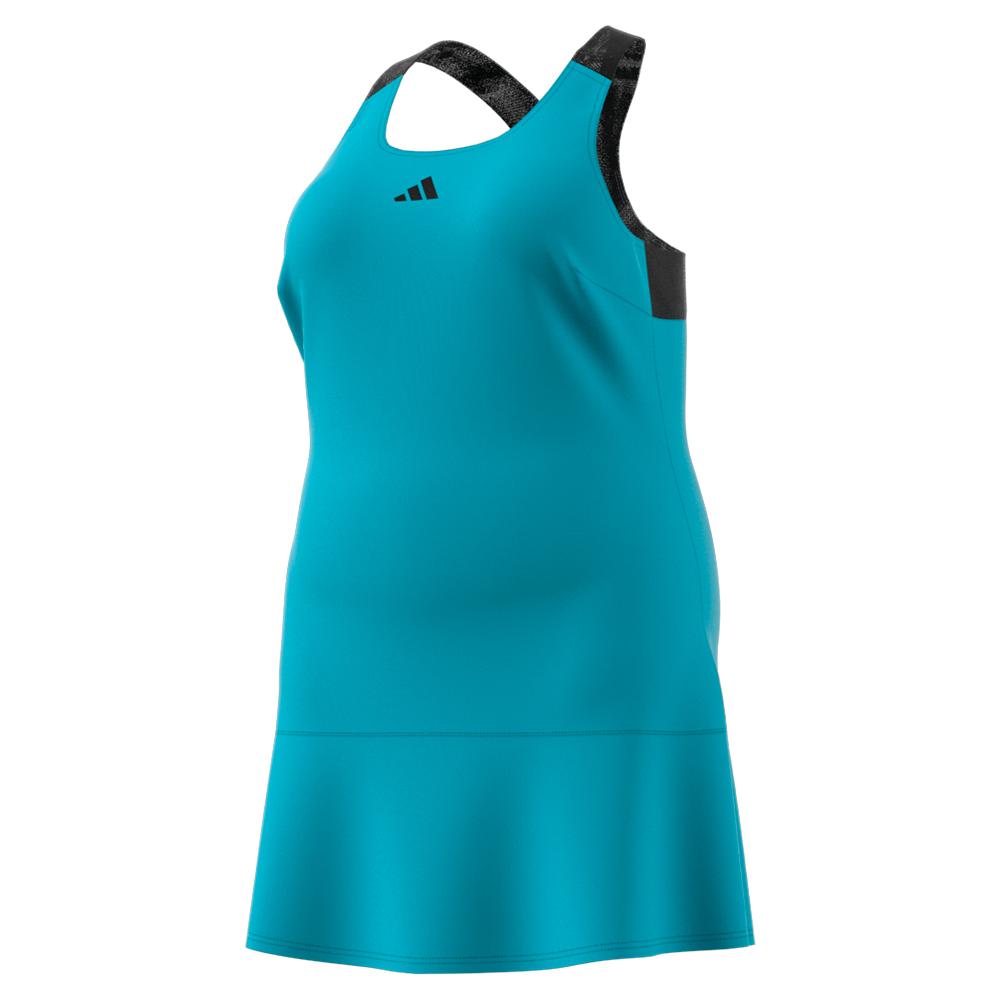 ADIDAS Women`s Y-Back Tennis Dress Plus Size Preloved Blue | IB7400-S23 |  Tennis Express